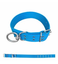 Savex Dokuma Köpek Boyun Tasması Mavi 5*80 cm