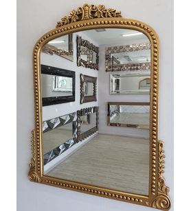 Ayna Denizi Lady Gold Model Altın Renk Dekoratif Ayna