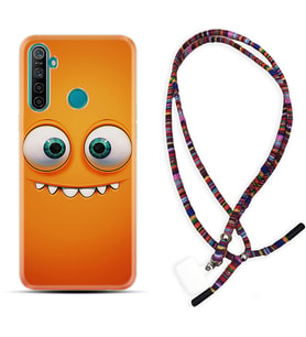 Realme 5i 5 Pro 6i 7 Pro 8 Kılıf Boyun Asklı Rasta Silikon Dişlek 1615