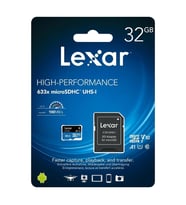 Lexar 32GB Micro SD Hafıza Kartı UHSI 633x 100MB
