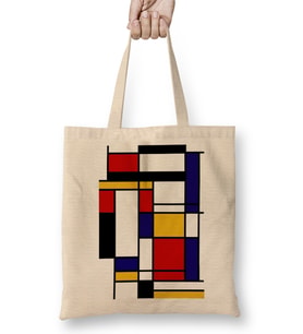 Mondrian Bez Çanta Uzun Saplı