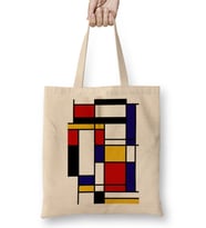 Mondrian Bez Çanta Uzun Saplı