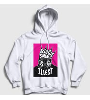 Presmono Unisex Beyaz Biggie The Notorious BIG Kapüşonlu Sweatshirt 40688tt
