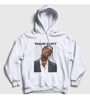 Presmono Unisex Beyaz Icon Astroworld Travis Scott Kapüşonlu Sweatshirt 42727tt