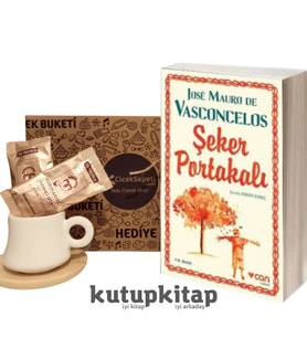 Kutupkitap Bambu Fincan Türk Kahvesi Kişiye Özel Not Şeker Portakalı Kitap Hediye Seti