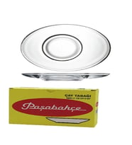 Paşabahçe 54381 Aqua Oval Çay Tabağı 6 lı (Renksiz)