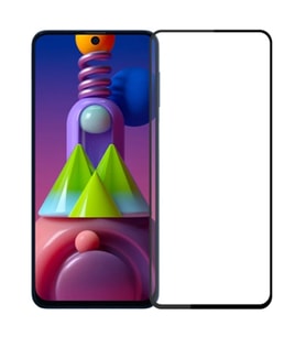 ALLY SM Galaxy M51 Full Glue Tempered Full Cam Ekran Koruyucu-(5775) - GLST3665-3597 (Siyah)
