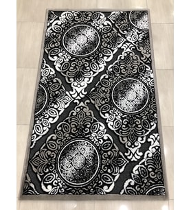 Kaşmir Halı Jade 121X200 Je Z009-02 Gri Siyah Halı !