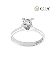 0.50 Karat E vs2 GIA Sertifikalı Pırlanta Tektaş Yüzük