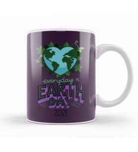 Earth Day 2021 Kupa Bardak Porselen