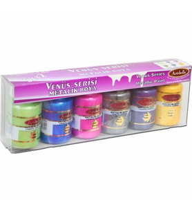 Akrilik Boya Metalik Akrilik Boya Artebella Venüs Serisi Metalik Boya 6'Lı Set-2 (Karışık)