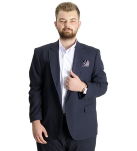 Mode XL Büyük Beden Takım Elbise Superior 21021F Lacivert