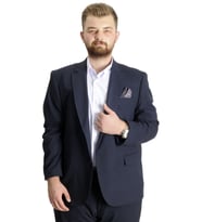 Mode XL Büyük Beden Takım Elbise Superior 21021F Lacivert