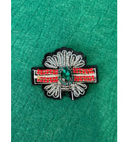 6X5 CM NAKIŞ VE TAŞ İŞLEMELİ APİLE ARMA YAMA DİKİŞ AKSESUARI