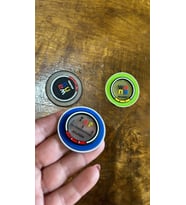 3 LÜ RENKLİ ÇELİK HALKALI SİLİKON ARMA SETİ 4X4 CM
