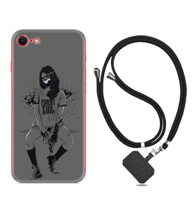 Apple iPhone 5 6 7 8 Plus Se XR Kılıf Boyun Askılı Silikon Purest Evil 1627