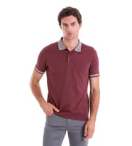 Hatemoğlu Bordo ST BARLOW Polo Yaka 112310 Muline Suprem T-Shirt