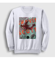 Presmono Unisex Beyaz Fly Astroworld Travis Scott Sweatshirt 42471tt