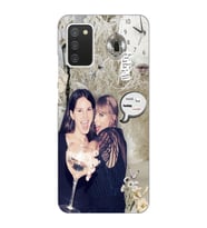 Samsung Galaxy A02S Uyumlu Lana Del Rey ve Taylor Swift Desenli Şeffaf Telefon Kılıfı