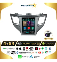 Hyundai Tucson Tesla 4GB + 64GB 2016-2018 Model Kablosuz Carplay Navigasyon Qled Multimedya Sistemi