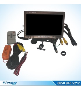 Araç Monitörü 7 Inç Lcd Tft Ekran + 1 Adet Geri Görüş Kamerası Hediye Kelebek Ve Tampon Uyumlu