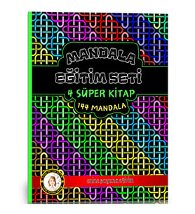 Mandala Boyama Eğitim Seti (4 Süper Kitap)