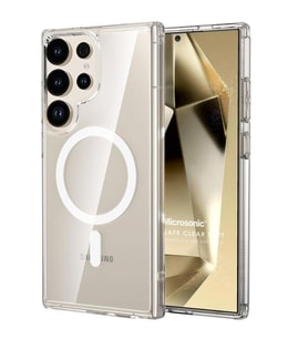 Microsonic Samsung Galaxy S24 Ultra Kılıf MagSafe Clear Soft Şeffaf (Renksiz)