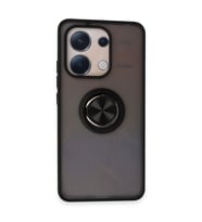 Xiaomi Redmi Note 13 4g Kılıf Montreal Yüzüklü Silikon Kapak - Siyah