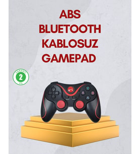 Mey İthalat® Ergonomik Tasarımlı Kablosuz Bluetooth Gamepad Titreşimli