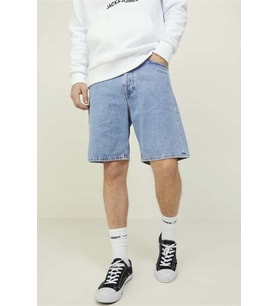 Jack & Jones Erkek Jjitony Denim Kot Şort - 12212180 (Mavi)