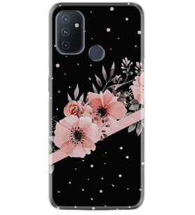 Kılıfland One Plus Nord N100 Kılıf Desenli Silikon Resimli Kapak Flowers Dots Kılıf 1423