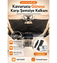 Oto Ön Cam Şemsiyesi Katlanabilir Araba Güneşliği Güneş Koruyucu