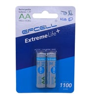 Efcell 1100mAh Şarjlı Kalem Pil 2li AA 1.2V HR06 Extreme Life