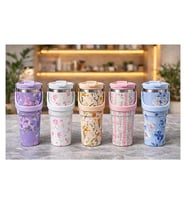 900 Ml Taşıma Kulplu Paslanmaz Çelik Termos Mug - Vakumlu Isı Yalıtımlı Bardak Alk4630
