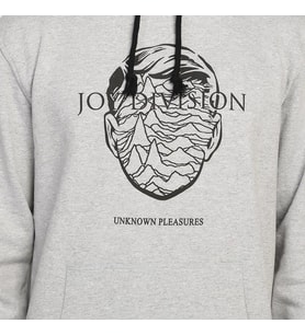 Bant Giyim - Joy Division Gri Kapşonlu Erkek Sweatshirt Hoodie