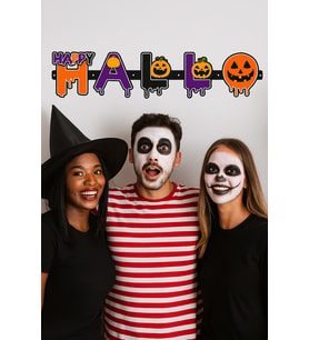 Halloween Yazılı Cadılar Bayramı Harf Banner Korku Parti Süsü Dekorasyonu