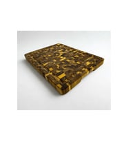 Akasya Kesme Tahtası XLarge Boy ENDGRAIN 40x32x3 cm Masif Ahşap Doğrama tahtası Sunum Tahtası
