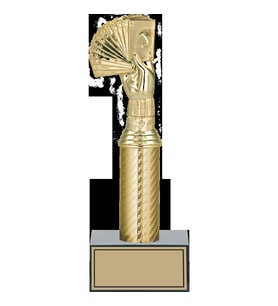 ODAK KUPA - Figürlü Kupalar - Briç Figürlü Kupalar FG-007 B - 27 cm