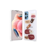 Xiaomi Redmi Note 12 4G Uyumlu Kılıf Parlayan Simli Kabartma Figürlü Zore Cevze Kapak