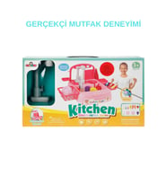 Mavi Mutfak Lavabosu Oyun Seti – Aksesuarlı Oyuncak Mutfak Seti