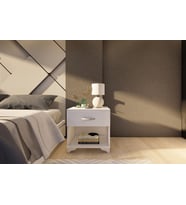 GM 026 BEYAZ TEK ÇEKMECELİ KOMİDİN