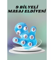 9 Bilyeli El Şeklinde Omuz Bacak Masaj Aleti Masaj Eldiveni Giyilebilir Plastik Vücut Sıkılaştırıcı