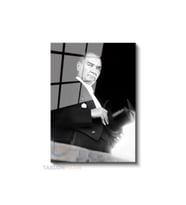 Dikey Cam Tablo Salon Duvar Tablosu Dikey Cam Cam Ata 032 Yeni Ev Hediyesi Ofis Tablosu