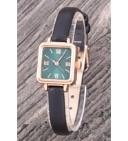 Retro Kadın Kol Saati Vintage Tasarım Minimal Roma Rakamlı Rose Renkli Siyah Kay