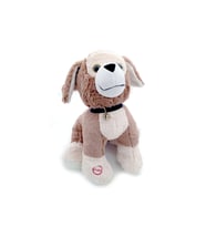 Peluş Ses Çıkaran Cesur Köpek Kahve Renkli - Mavi Su Dünyası (Çok Renkli)