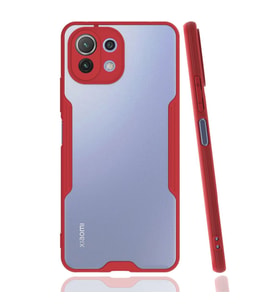 Xiaomi Mi 11 Lite Kılıf Platin Silikon - Kırmızı