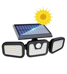 Greentech Güneş Enerjili Hareket Sensörlü 3 Taraflı Led Aydınlatma / GT-SL07