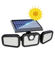 Greentech Güneş Enerjili Hareket Sensörlü 3 Taraflı Led Aydınlatma / GT-SL07