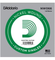 DADDARIO NW066 ELEKTRO VE AKUSTİK TEK TEL, (KALIN Mİ), 0.066