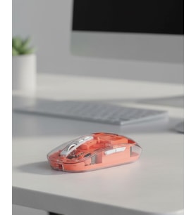 Northcity Sessiz Tıklamalı Şeffaf Mouse: Kablosuz Bluetooth ve USB Uyumlu Ergonomik Tasarım